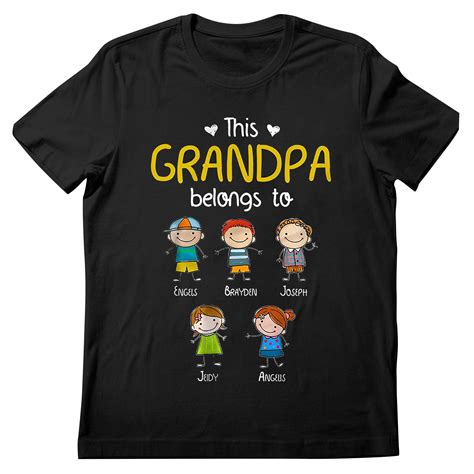 grandfather tee|grandpa t shirts for grandchildren.